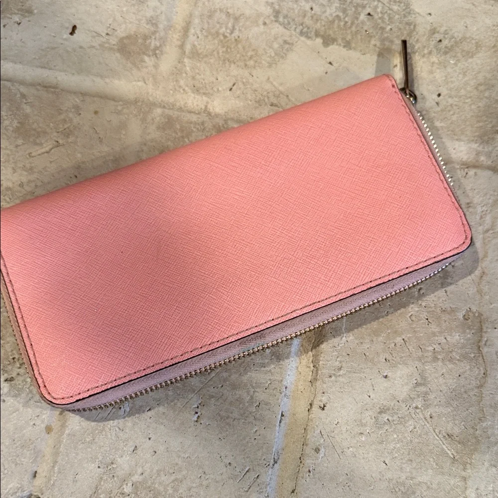 Michael Kors Blush Pink Zip-Around Wallet